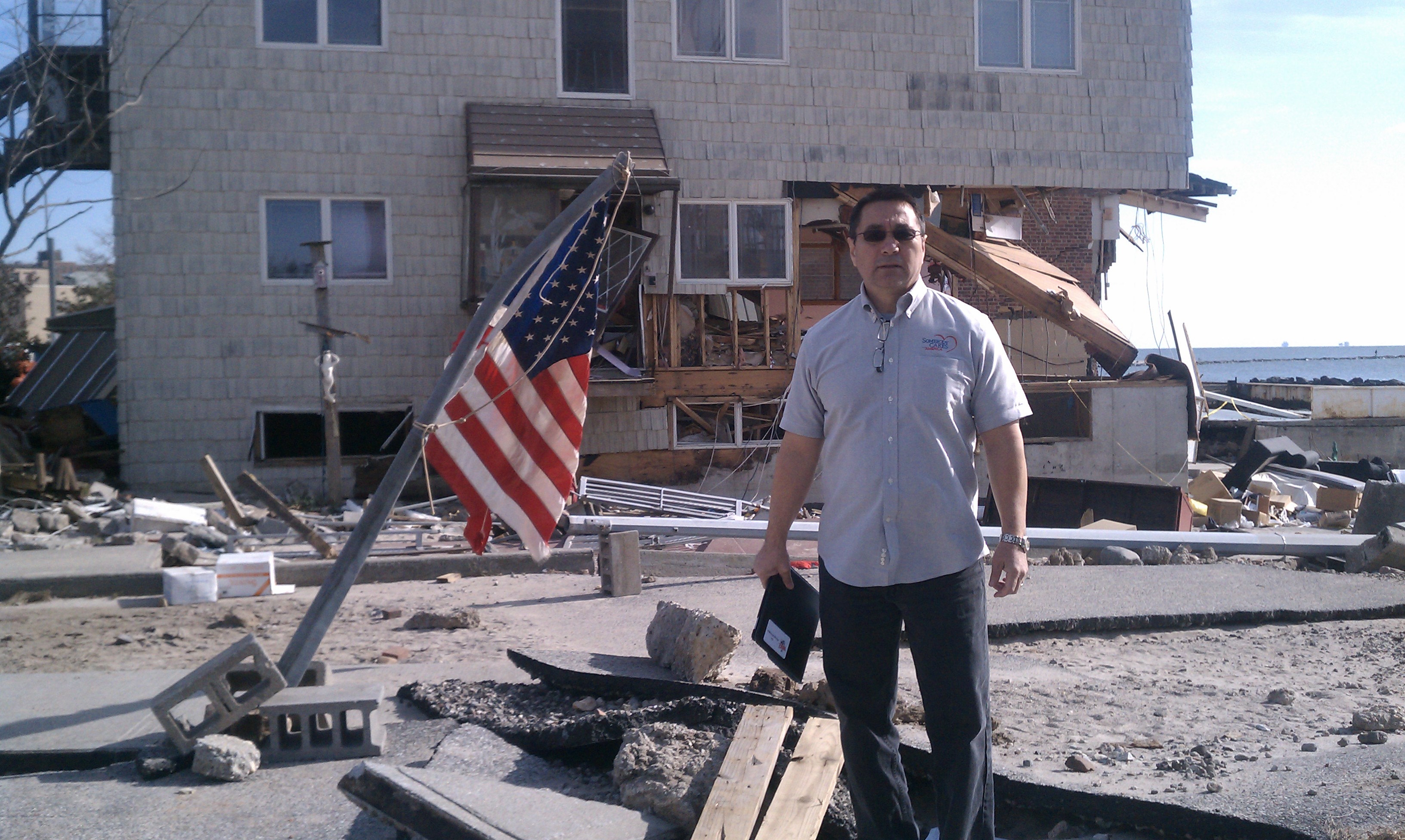 Doug at Staten Island after Sandy